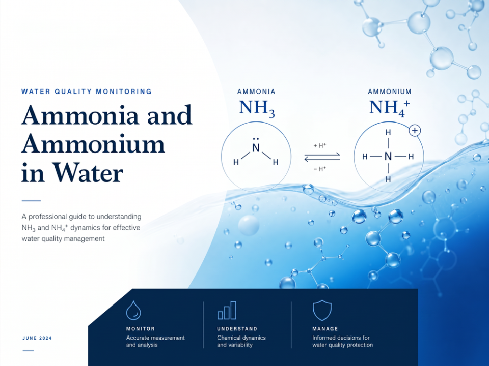 Ammonia vs ammonium chemical equilibrium in water — pH-dependent NH₃ and NH₄⁺ conversion diagram